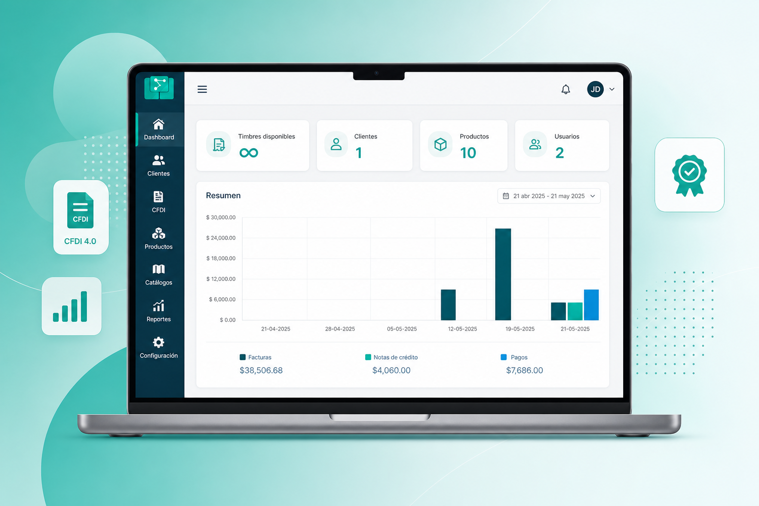 Factura 16 — factura electrónica CFDI 4.0